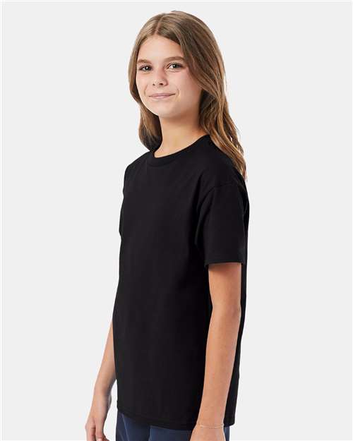 Hanes 5450 Youth Authentic T-Shirt - Side view