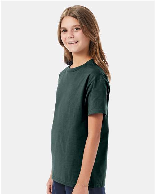 Hanes 5450 Youth Authentic T-Shirt - Side view
