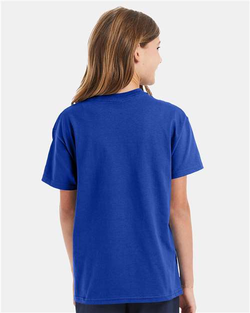 Hanes 5450 Youth Authentic T-Shirt - Back view