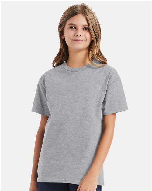 Hanes 5450 Youth Authentic T-Shirt - Front view