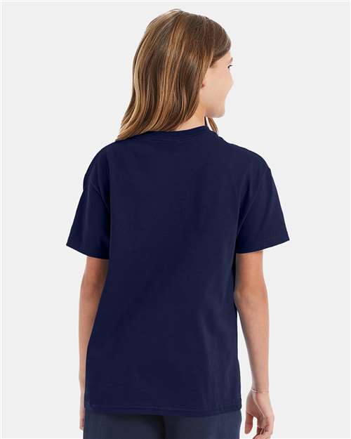Hanes 5450 Youth Authentic T-Shirt - Back view