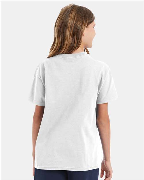Hanes 5450 Youth Authentic T-Shirt - Back view