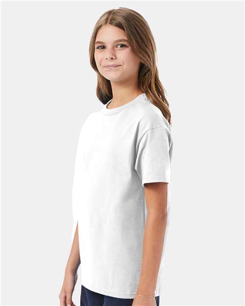 Hanes 5450 Youth Authentic T-Shirt - Side view