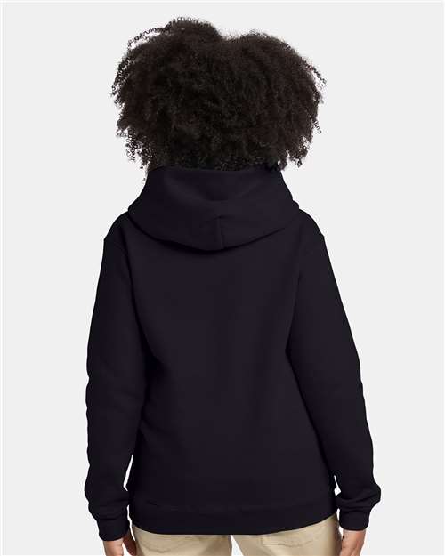 Hanes P473 Youth EcoSmart? Hooded Sweatshirt - Back view