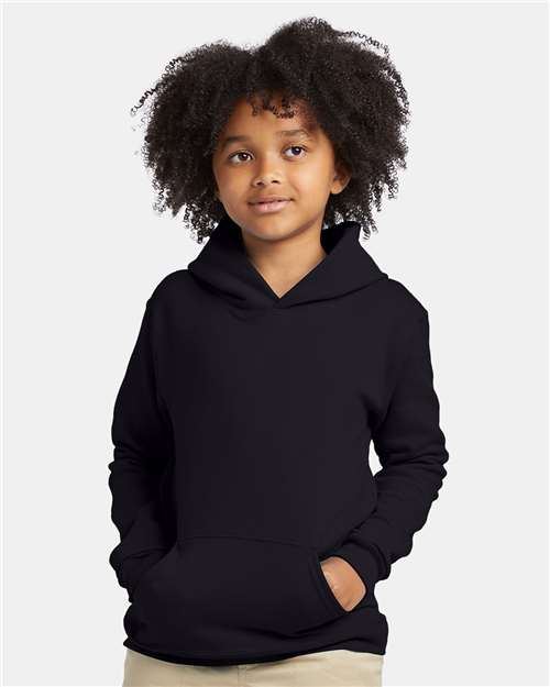 Hanes P473 Youth EcoSmart? Hooded Sweatshirt - Front view