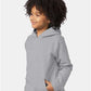 Hanes P473 Youth EcoSmart? Hooded Sweatshirt - Side view
