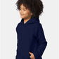 Hanes P473 Youth EcoSmart? Hooded Sweatshirt - Side view