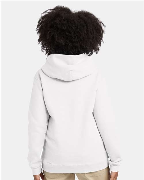Hanes P473 Youth EcoSmart? Hooded Sweatshirt - Back view