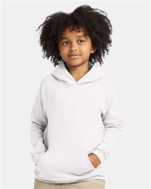 Hanes P473 Youth EcoSmart? Hooded Sweatshirt - Front view