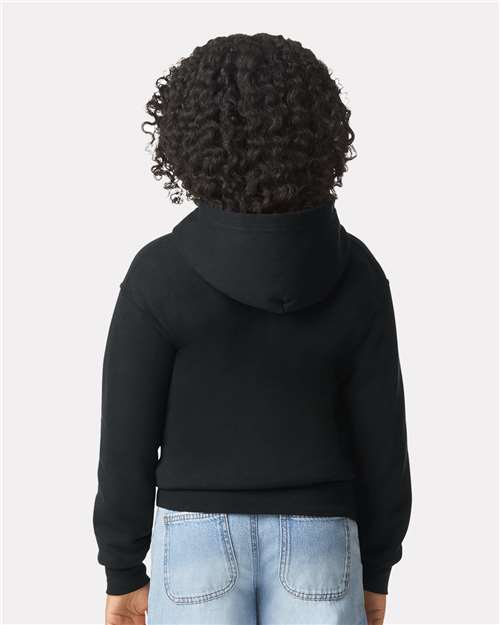Gildan 18600B Youth Heavy Blend? Full-Zip Hooded Sweatshirt - Back view
