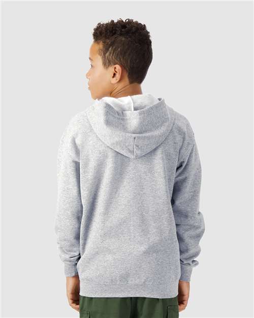 Gildan 18600B Youth Heavy Blend? Full-Zip Hooded Sweatshirt - Back view