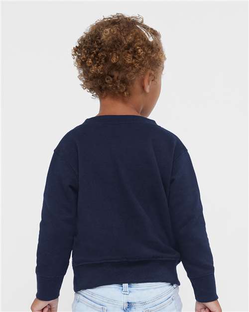 Rabbit Skins 3317 Toddler Fleece Crewneck Sweatshirt - Back view