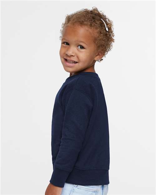 Rabbit Skins 3317 Toddler Fleece Crewneck Sweatshirt - Side view
