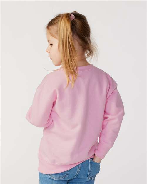 Rabbit Skins 3317 Toddler Fleece Crewneck Sweatshirt - Back view