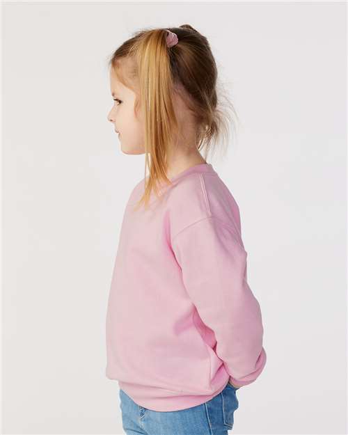 Rabbit Skins 3317 Toddler Fleece Crewneck Sweatshirt - Side view