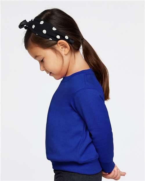 Rabbit Skins 3317 Toddler Fleece Crewneck Sweatshirt - Side view
