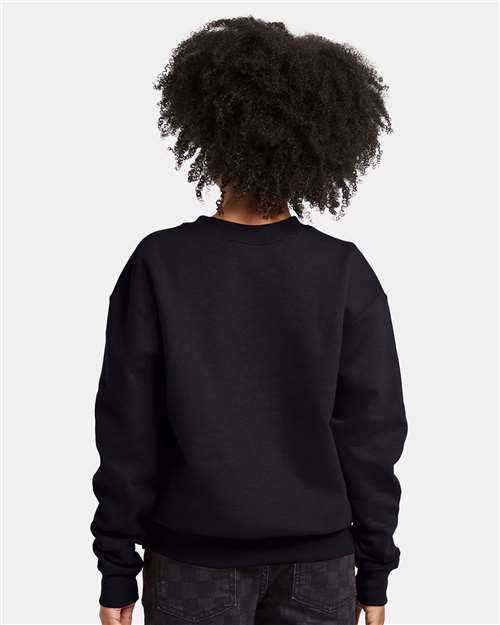 Hanes P360 Youth EcoSmart? Crewneck Sweatshirt - Back view