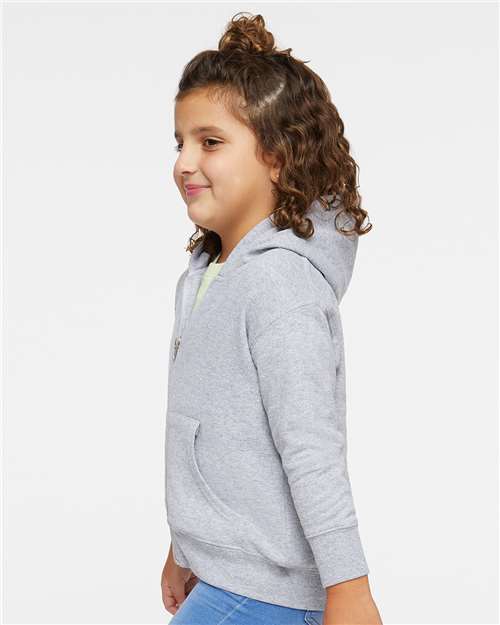 Rabbit Skins 3346 Toddler Full-Zip Fleece Hoodie Sweatshirt - Side view