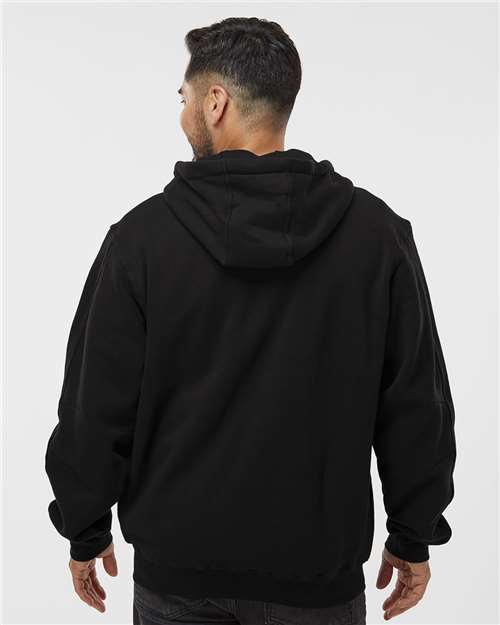 DRI DUCK 7033 Men's Crossfire Heavyweight Power Fleece Hooded Jacket with Thermal Lining - Back view