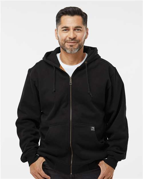 DRI DUCK 7033 Men's Crossfire Heavyweight Power Fleece Hooded Jacket with Thermal Lining - Front view