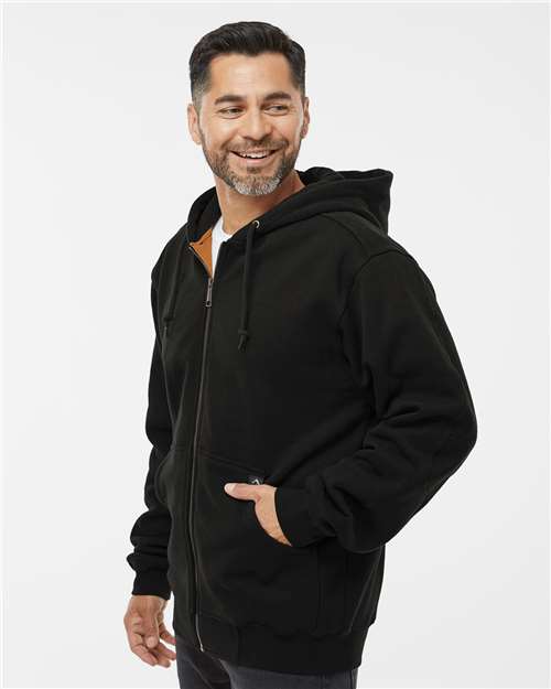 DRI DUCK 7033 Men's Crossfire Heavyweight Power Fleece Hooded Jacket with Thermal Lining - Side view
