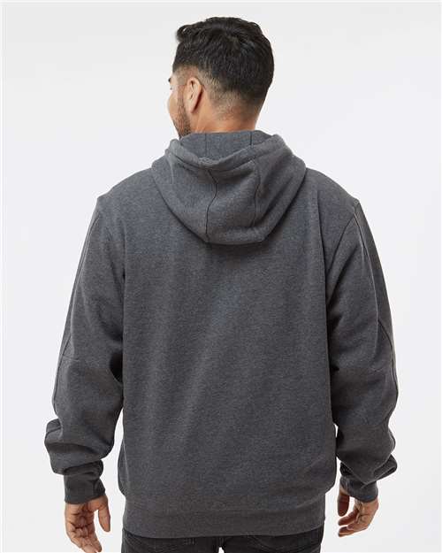 DRI DUCK 7033 Men's Crossfire Heavyweight Power Fleece Hooded Jacket with Thermal Lining - Back view