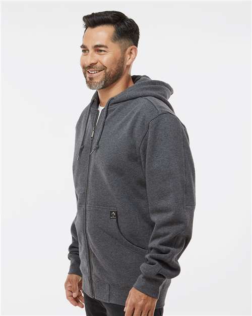DRI DUCK 7033 Men's Crossfire Heavyweight Power Fleece Hooded Jacket with Thermal Lining - Side view