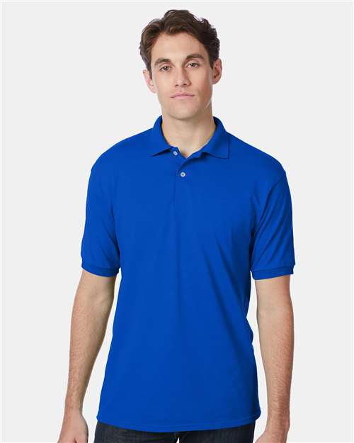Hanes 054X Unisex EcoSmart? Jersey Polo - Front view