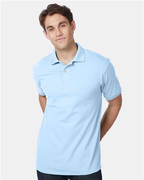 Hanes 054X Unisex EcoSmart? Jersey Polo - Front view