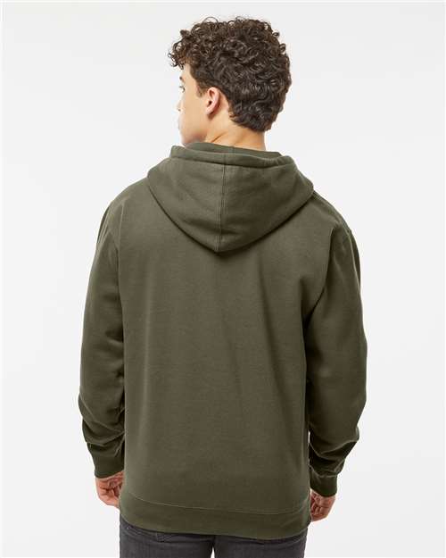 Independent Trading Co. IND4000Z Unisex Heavyweight Full-Zip Hooded Sweatshirt - Back view