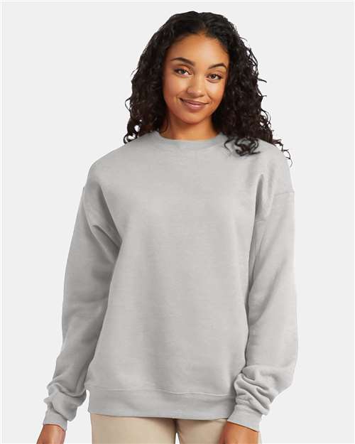 Hanes P160 Unisex EcoSmart? Crewneck Sweatshirt - Front view