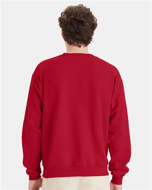 Hanes P160 Unisex EcoSmart? Crewneck Sweatshirt - Back view