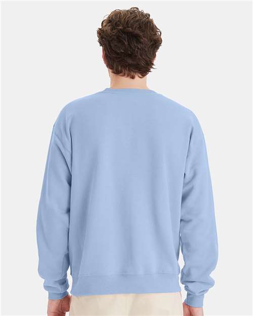 Hanes P160 Unisex EcoSmart? Crewneck Sweatshirt - Back view