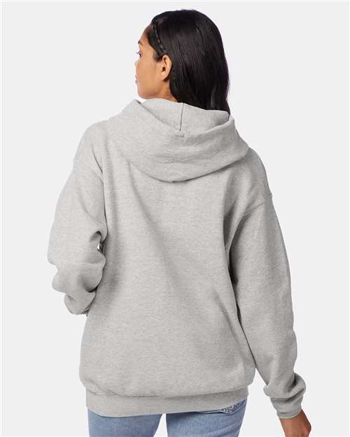 Hanes P170 Unisex EcoSmart? Hooded Sweatshirt - Back view