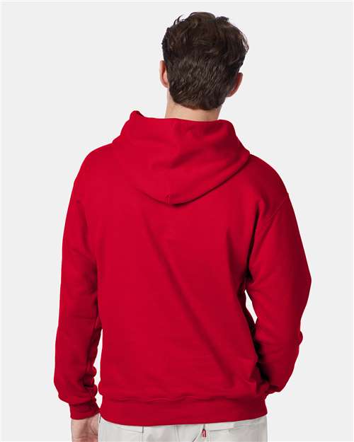 Hanes F170 Unisex Ultimate Cotton? Hooded Sweatshirt - Back view