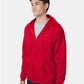 Hanes P180 Unisex EcoSmart? Full-Zip Hooded Sweatshirt - Side view