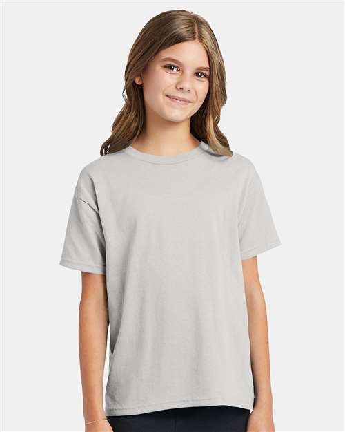 Hanes 5370 Youth EcoSmart? T-Shirt - Front view