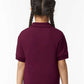 Gildan 8800B Youth DryBlend? Jersey Polo - Back view