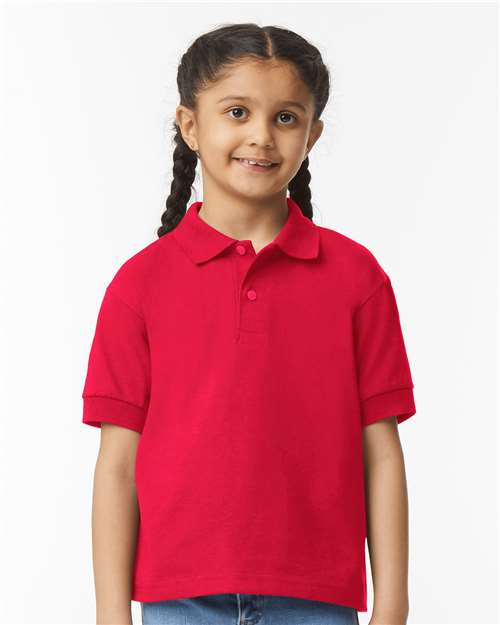 Gildan 8800B Youth DryBlend? Jersey Polo - Front view