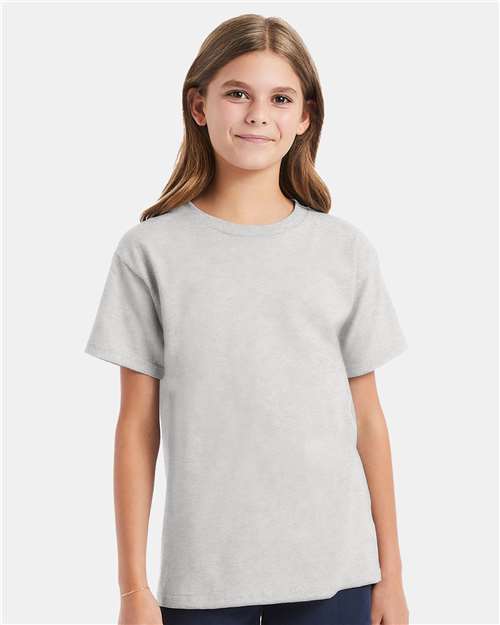 Hanes 5480 Youth Essential-T T-Shirt - Front view