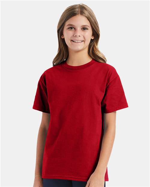 Hanes 5450 Youth Authentic T-Shirt - Front view