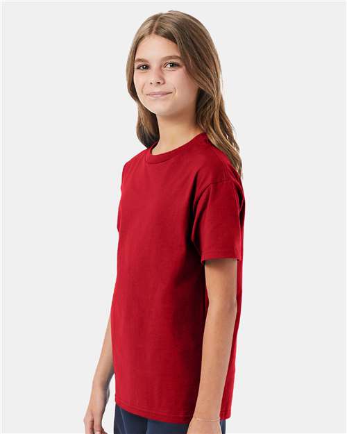 Hanes 5450 Youth Authentic T-Shirt - Side view