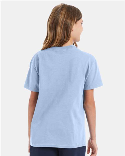 Hanes 5450 Youth Authentic T-Shirt - Back view