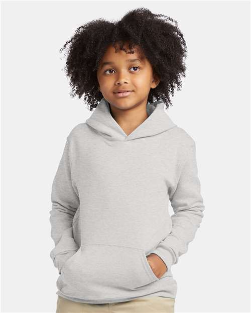 Hanes P473 Youth EcoSmart? Hooded Sweatshirt - Front view