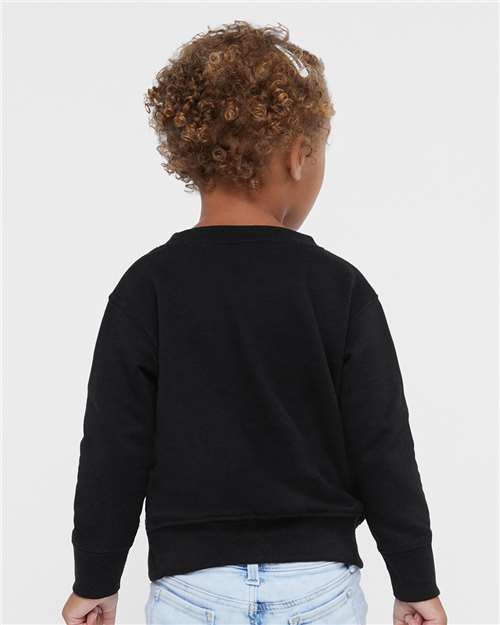 Rabbit Skins 3317 Toddler Fleece Crewneck Sweatshirt - Back view