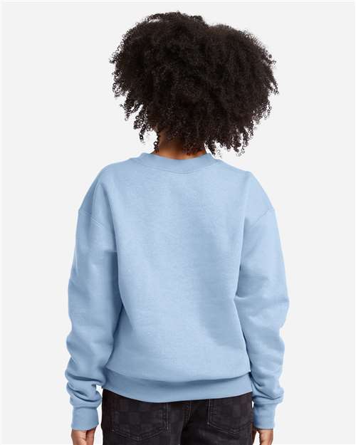Hanes P360 Youth EcoSmart? Crewneck Sweatshirt - Back view