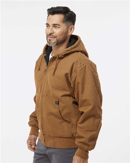 DRI DUCK 5020 Poplin Cook Shirt with Gripper Closures - Side view