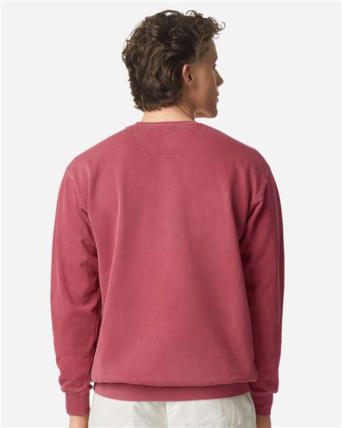 Comfort Colors 1566 Youth Attain Two-Button Jersey - Back view