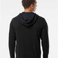 Independent Trading Co. AFX90UNZ Unisex Lightweight Full-Zip Hooded Sweatshirt - Back view