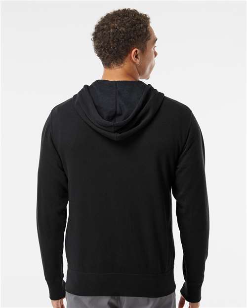 Independent Trading Co. AFX90UNZ Unisex Lightweight Full-Zip Hooded Sweatshirt - Back view